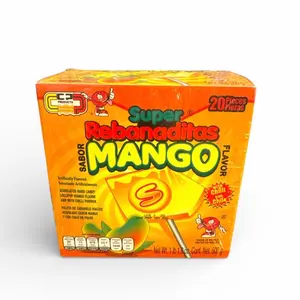 Super Rebanaditas-Mango with Chile Powder Lollipops