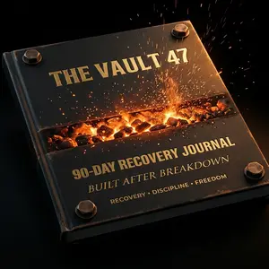 The Vault 47: 90-Day Recovery Journal: Daily Sobriety Tracker, Gratitude Prompts & Accountability Workbook | Quit Making Excuses | Addiction Recovery Gift for Men and Women