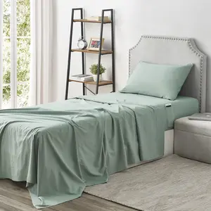 Bedside Pocket Twin XL Sheet Set - Supersoft Iceberg Green
