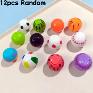 Mini Finger Gyroscope Toy, Ball Shape Design, Rich Color Patterns, Durable Lightweight Plastic, Perfect Party Gift, Classroom Prize, Stress Relief