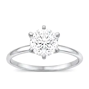 Lab Diamond Solitaire Ring (2cttw)