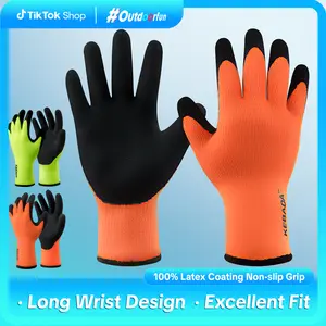 Kebada Winter Work Gloves for Men and Women, Thermal Insulated Freezer Gloves, T3 100% Latex Coating Non-slip Grip outdoorfun
