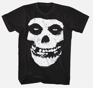 Misfits Skull Men's T Shirt Punk Rock Band Concert Tour Tshirt Cotton Menswear Soft T-Shirt