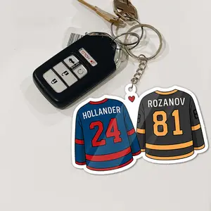 Heated Rivalry & Hollanov Inspired Acrylic Keychains / Bag Charms, Team Rozano Keychain