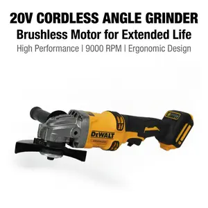 DeWalt DCG405 125mm Brushless Angle Grinder Cutting Rebar A 9000 Rpm Tool With M14 Arbor Slide Switch garage use