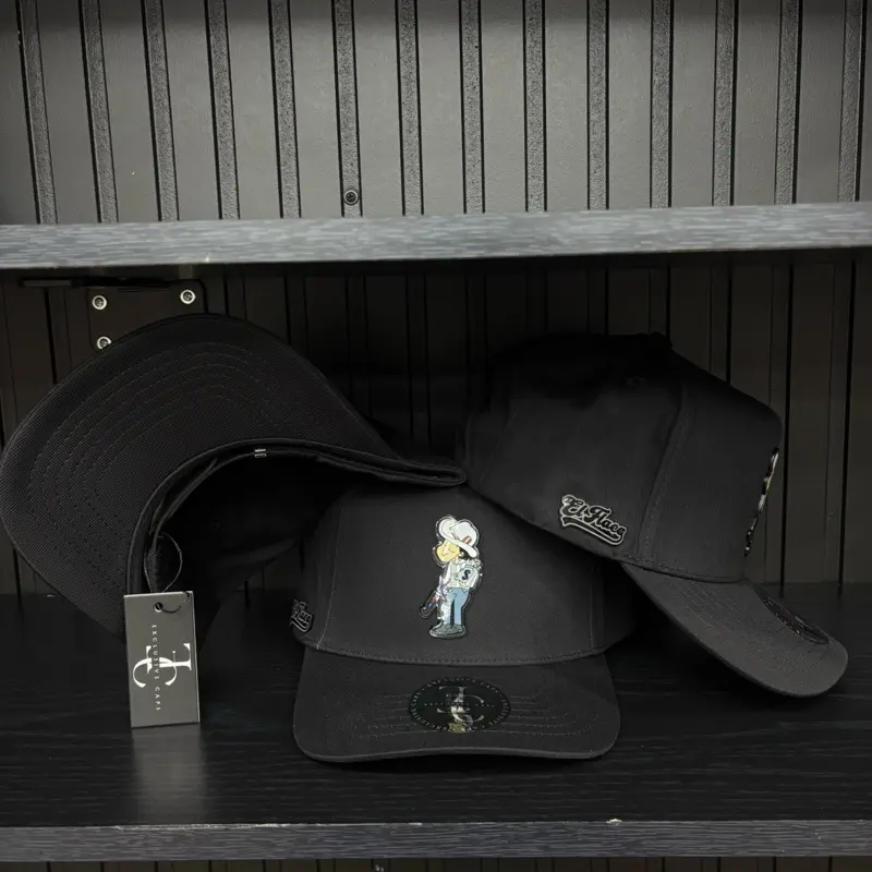 Exclusive Caps El Flaco SnapBack Hat- Black Cotton Cap