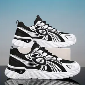 UYCEKK Men's Two-Tone Breathable Sneakers, Quick- Anti-Odor Mesh Jogging Shoes, Non-Slip Ventilated Running Shoes, Comfortable Casual Daily Wear and Travel Shoes