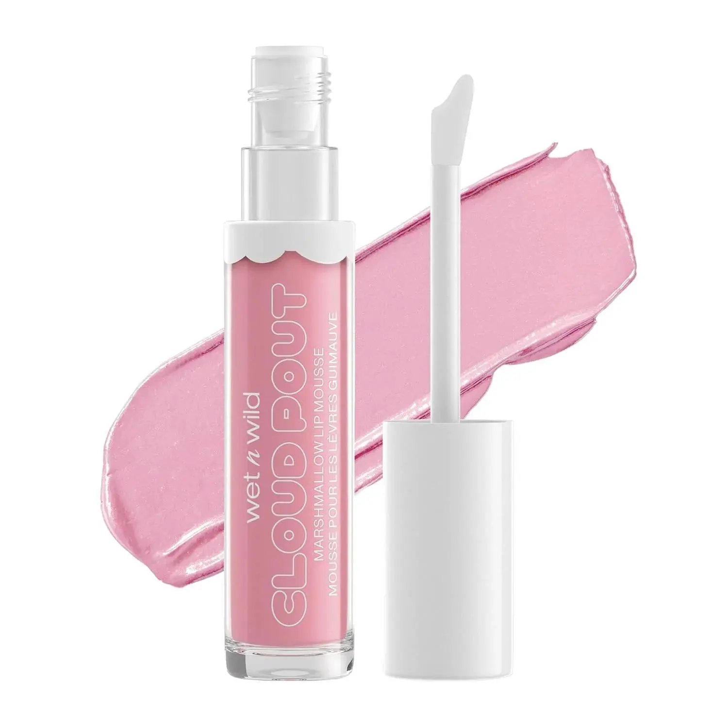 Liquid Lipstick Cloud Pout Marshmallow, Light Pink Cloud Chaser | Matte Lip Cream Mousse | Argan Oil | Vitamin E (Pack of 1)