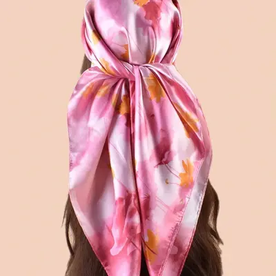 Updo Boho Head Scarf Cute Head Wrap Styles Top - Main Image