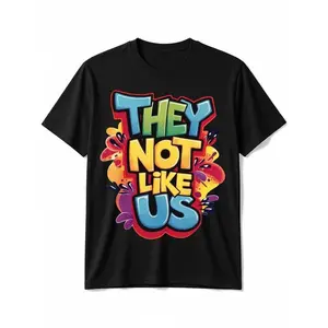THEY NOT LIKE US T-Shirt Comfortable Short Sleeve Cotton Crew Neck T-Shirt, Casual Soft Men'S T-Shirt Summer Tee