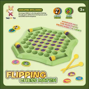 A tabletop educational game for kids – Fruit Memory Matching Flip Chess with finger sticks. It’s an early learning toy, perfect for parent-child bonding, helps train concentration, and promotes hand-eye coordination.