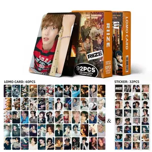 92small cards Korean POP photo cards RIIZE greeting cards celebrity merchandise stickers double-sided LOMO cards fans to collect
