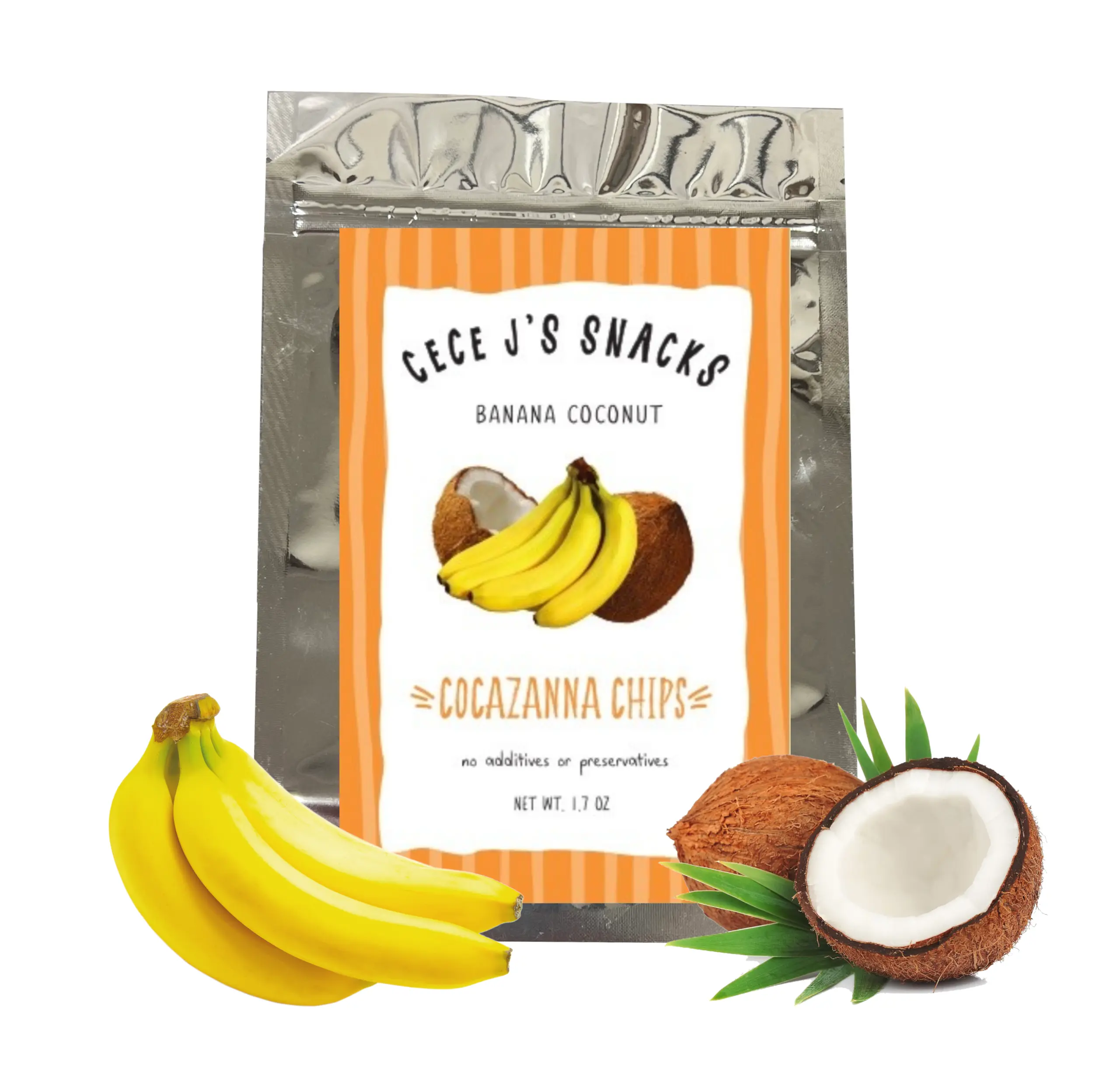 Cocazanna Chips Organic Natural Dairy Free Pack Snack Fruit Dried Dry