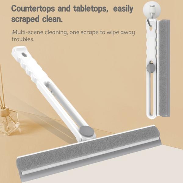 3 in 1 Foldable Window Cleaning Scraper, Squeegee and Scrubber, Multifunctional HouseholdCleaning Tool Glass Mirrors