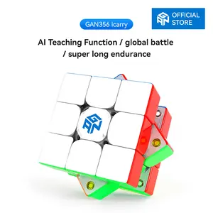 【Official Store】GAN 356 i Carry 2 Stickerless Smart Speed Cube 3x3 Gan Magnetic Cube Intelligent Tracking Timing Movements Steps with CubeStation App Non-Rechargeable Battery