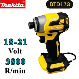 Makita DTD173 3-Speed Cordless Impact Driver 18V LXT BL Brushless Motor Electric Drill (Tool Only)-Yellow