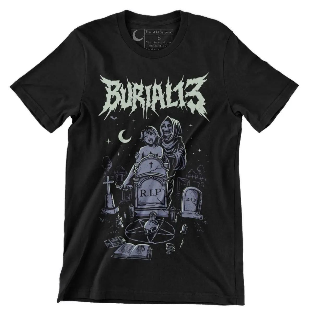 Burial 13 Apparel: Graveyard Baby Ahegao Tee