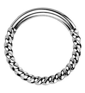 Twisted Titanium Segment Ring