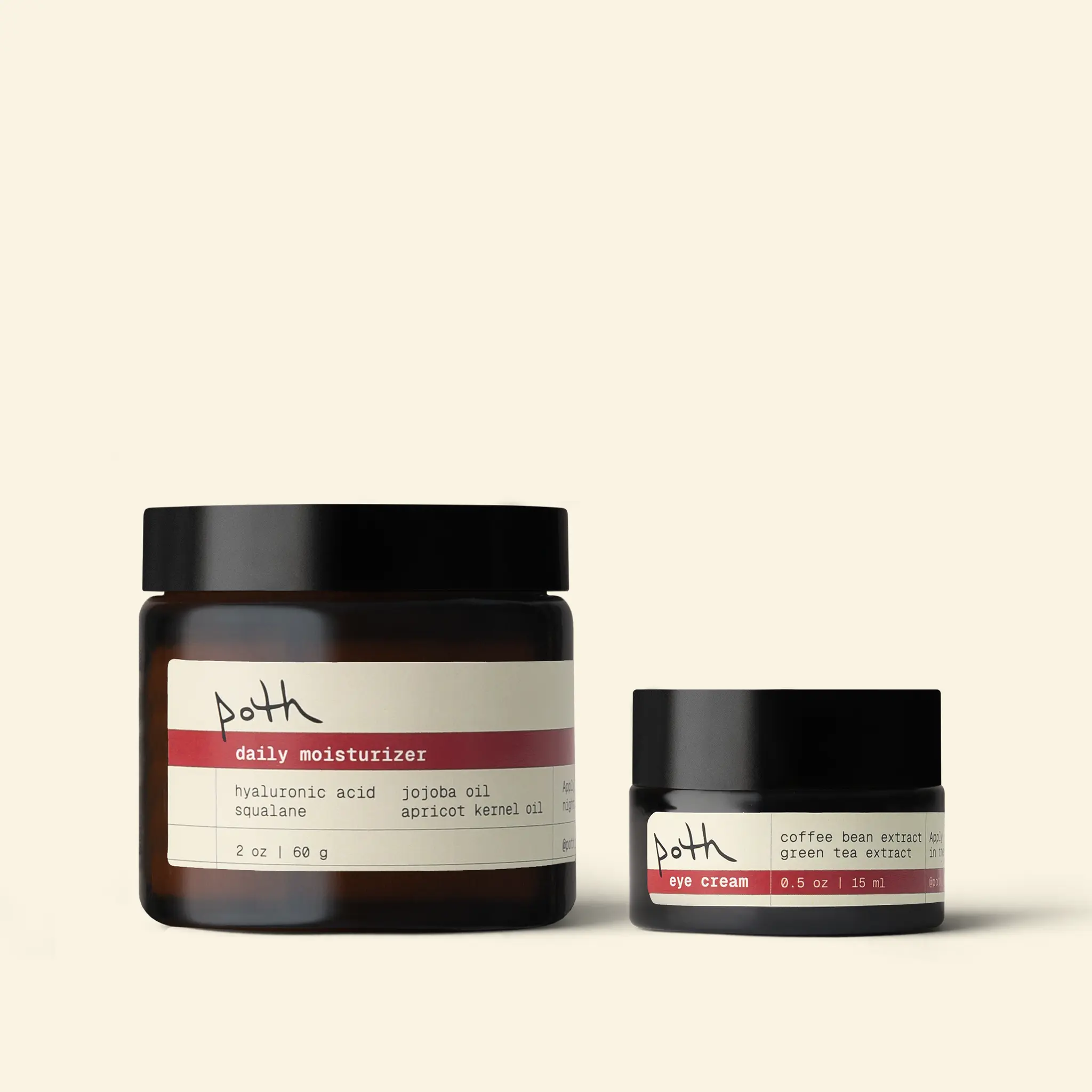 the moisturizing set - depuffing eye cream + lipid gel cream moisturizer