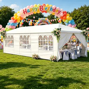 Outdoor Canopy 10 x 20/30ft, Party Tents w/Removable Sidewalls, Gazebo Shelter for Parties, Outside Waterproof Wedding Canopies, Summer Vibes