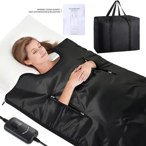 Portable Sauna Blanket for Home - Full Body Heating Wrap for Relaxation & Detox, Washable Foldable with Carrying Bag, 88-158℉, 10-60 Min Timer, 6x2.62 FT Self-Care Gift (Outdoor Sauna Accessory)