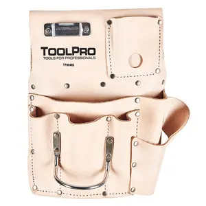 ToolPro 8 Pocket Drywall Hanging Pouch Top Grain - Left Hand