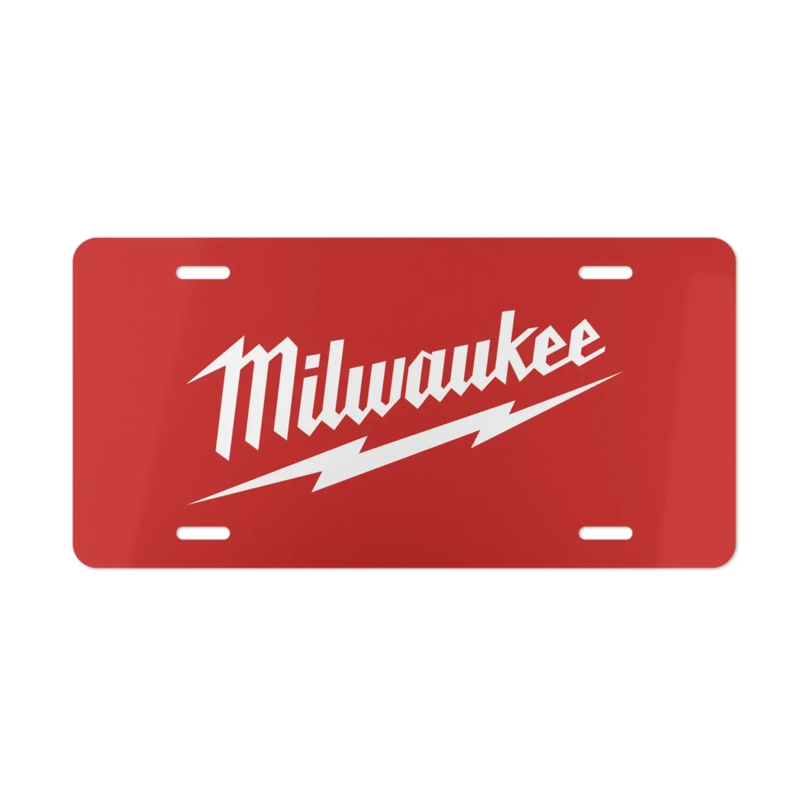 Milwaukee RED License Plate License Plate/Country Life Vehicle Tag/Vintage Camo Truck Tag