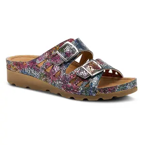 Flexus by Spring Step Colorful Slide Sandals -elphis