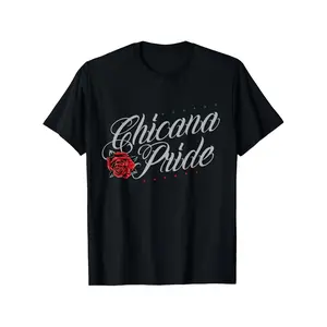 Chicana Pride T-Shirt | Mexican Heritage Design with Calavera Print - Unisex S-XXXL Sizes - Soft Breathable Latino Cultural Apparel for Chicano Pride Gift, Plus Size