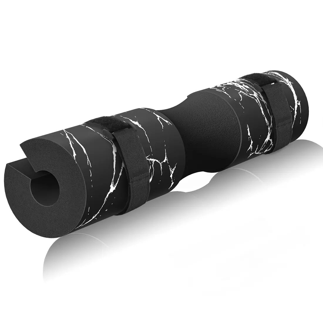 POWER GUIDANCE Barbell Squat Pad - Ergonomic High-Density Foam Protector with Anti-Slip Grip, Middle Groove, Portability, Fits Standard & Olympic Barbells, Reduces Injury Risk, Ideal for Squats, Hip Thrusts, Lunges