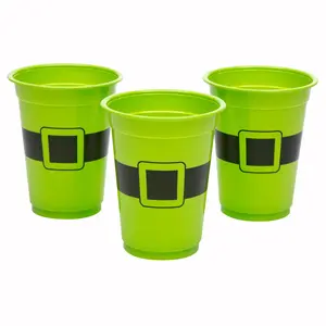 4 1/2" 16 oz. Bulk 50 Pc. St. Patrick’s Day Leprechaun Disposable Plastic Cups