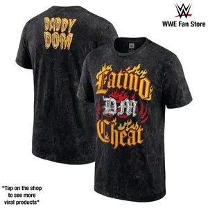 Dominik Mysterio “Latino Cheat” Graphic Tee Men Top Shirt Wash 230gsm Cotton – Dirty Dom Heel Evolution, Ruthless Attitude, Judgment Day Power, Controversial Wins, Breakout Rivalries & Rising Main Event Career in WWE