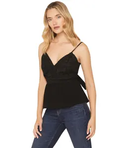 Shyanne Women's Crochet Bustier Top - Swho25w14-Blk
