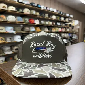 Mallard Feather 7 Panel Hat - Duck Camo