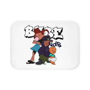 Bold Street Kids characters bath mat | cartoon crew graphic