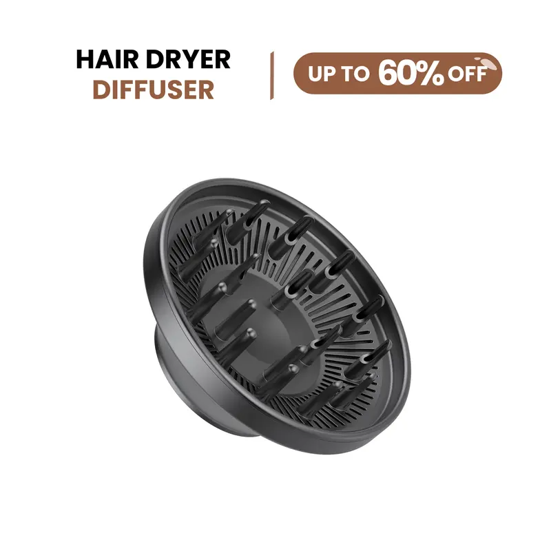Blow Dryer Diffuser - Bluvol Replacement Part for H10 Hair Dryer Series H101 Model, Diffuser Curly Hair, Magnetic Snap-On, Effortless Installation, Quick-Drying, Heat Protection Attachment