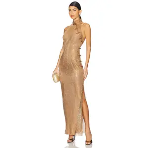 SAU LEE Shao Dress in Copper