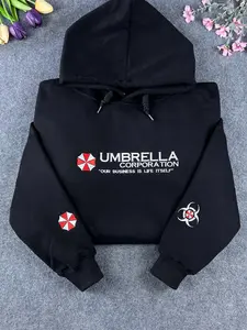 Umbrella Corporation Resident Evil Embroidered Sweatshirt, Leon Kennedy Shirt, Horror Game Merch, Gamer Gift