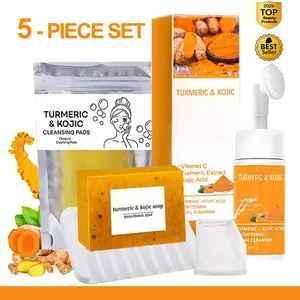 Turmeric Wash and Care Three Piece SetTurmeric Tablets, Turmeric Cleansing Mousse,Turmeric Soap Facial Cleansing Skincare FacialCleansing Cleanser Comfort