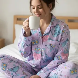Derpy Tiger Pajama Set, Derpy Tiger Kpop Hunters Pajamas Set, Tiger Kpop Demon Satin Pajamas Set, Derpy Susie KPDH Pajamas Set