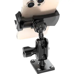 Phone Holder for /Wall/Boat, Drill-Base Mount for Van Dashboard, Durable 360?Adjustable & Firm Grip Clamp Stand Compatible with 4.7"-6.9"///Nexus//(Short Arm)