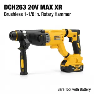 DEWALT DCH263 20V Brushless SDS Rotary Hammer for Concrete Wood Metal Drilling Power Tool