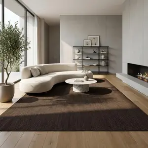 Non Slip Area Rugs ModernNeutral Washable Stain Resistant Living Room Bedroom Carpet Non Slip Foldable Large Soft Rug for Dining Room Kitchen Office Farmhouse Decor, Reddish Brown