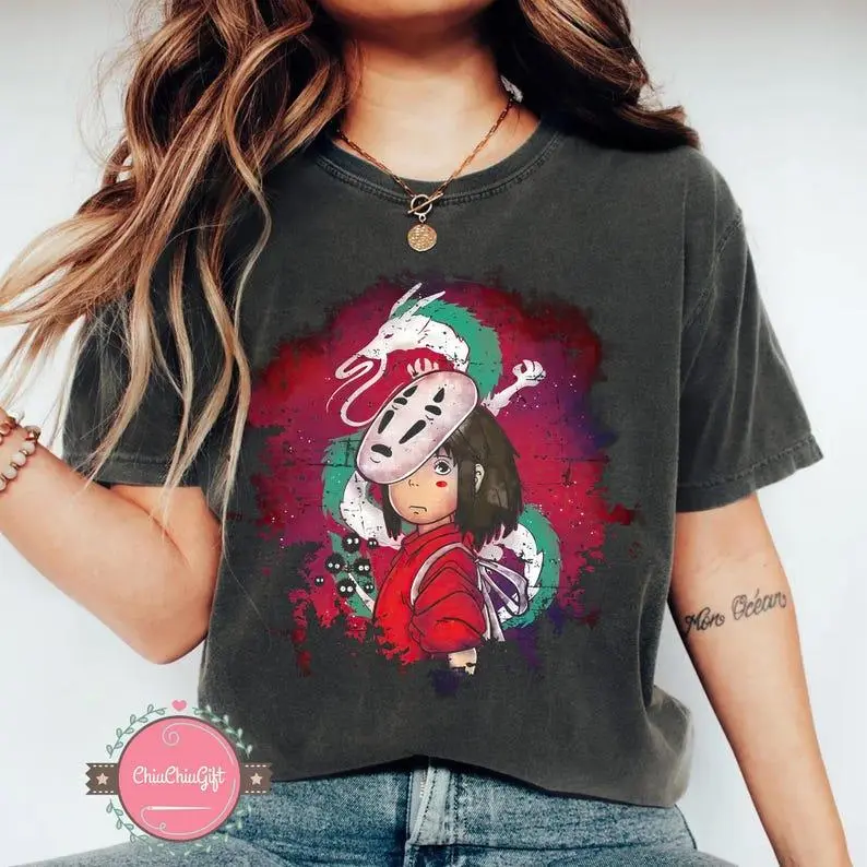 Vintage Spirited Away Chihiro Shirt, Sweatshirt, Hoodie, Studio Ghibli Shirt, Spirited Away Shirt, Studio Ghibli Gift Shirt, Y2K Shirt