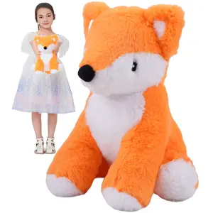 Cute Orange Fox Stuffed Animals Super Soft Fox Plush Toys Stuffed Fox Plushies Animal with Big Tail Fox Plush Doll Animal Toy for Kids & Lovers 12 INCH