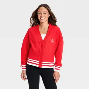 Women's Americana Cardigan - JoyLab Red M