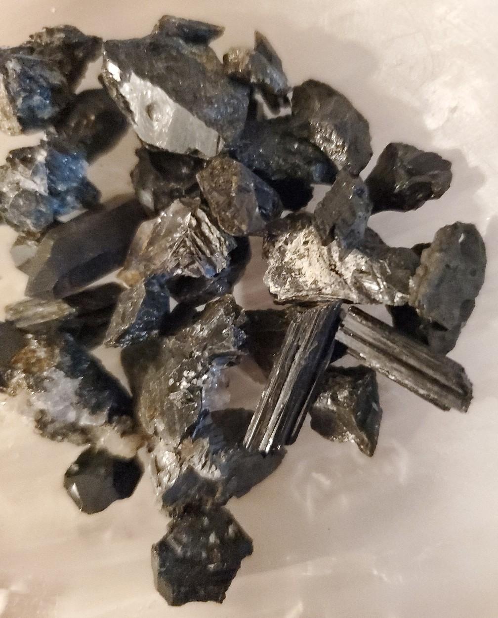 Blueberry Flourite with Calcite and Traumaline Chips - 46g Carry Along