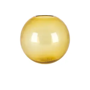 HAWKINS NEW YORK Aurora Large Sphere Vase in Amber