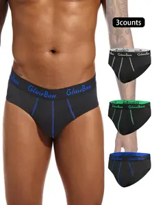 3pcs Pack New Briefs Brand Boxer Fashion Style Men Panties Sexy Underwear for Men  And Underpants For Homme Luxury Set Shorts Box Slips Hot