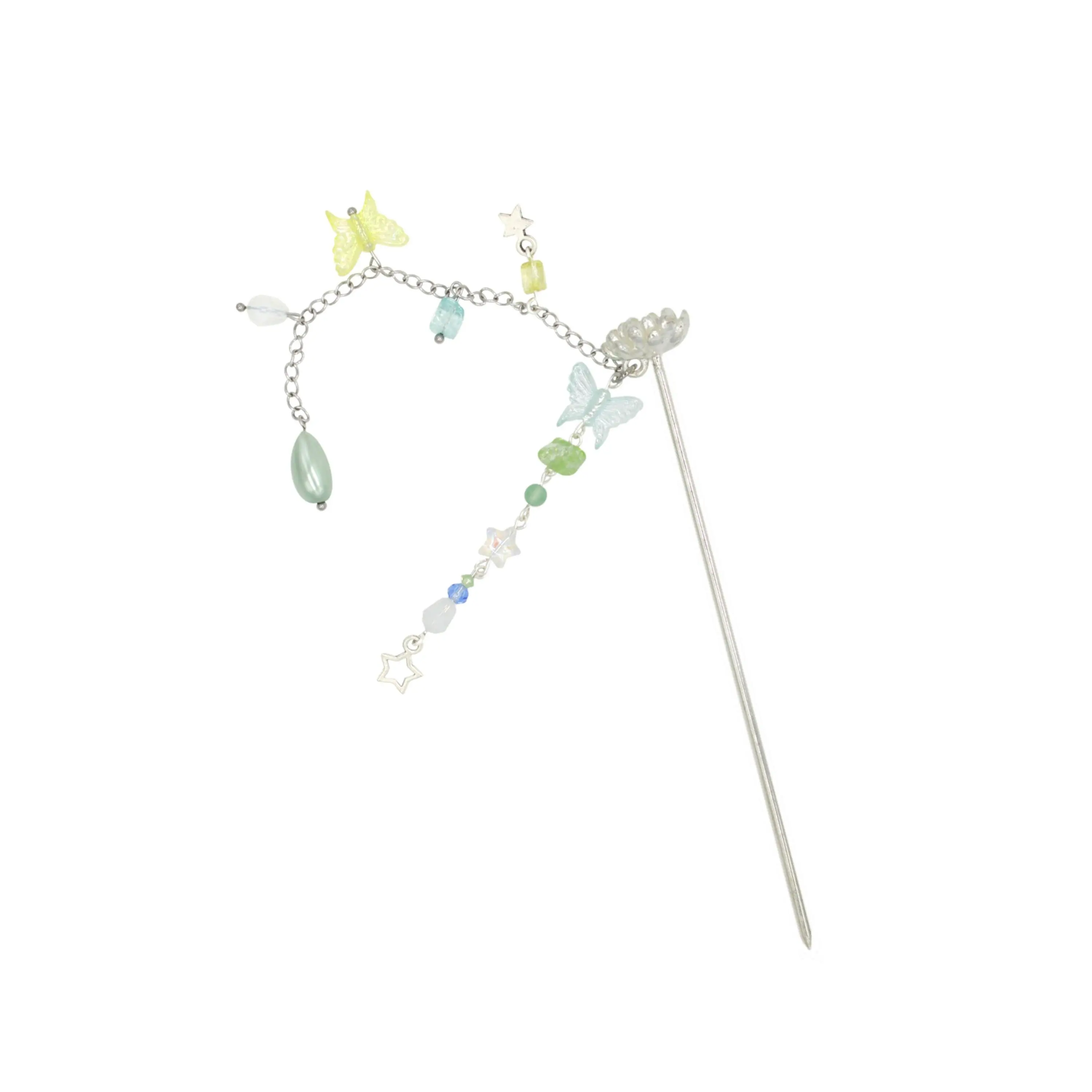 Pixie - Steel Hair Pin With Acrylic Charms